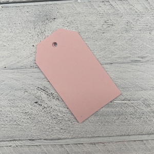 Pink Gift Tags-Light Pink, Blush, Medium Pink or Hot Pink Tags- 25-50 or 100-Hang Tags-Price Tags-Blank-Craft Punch