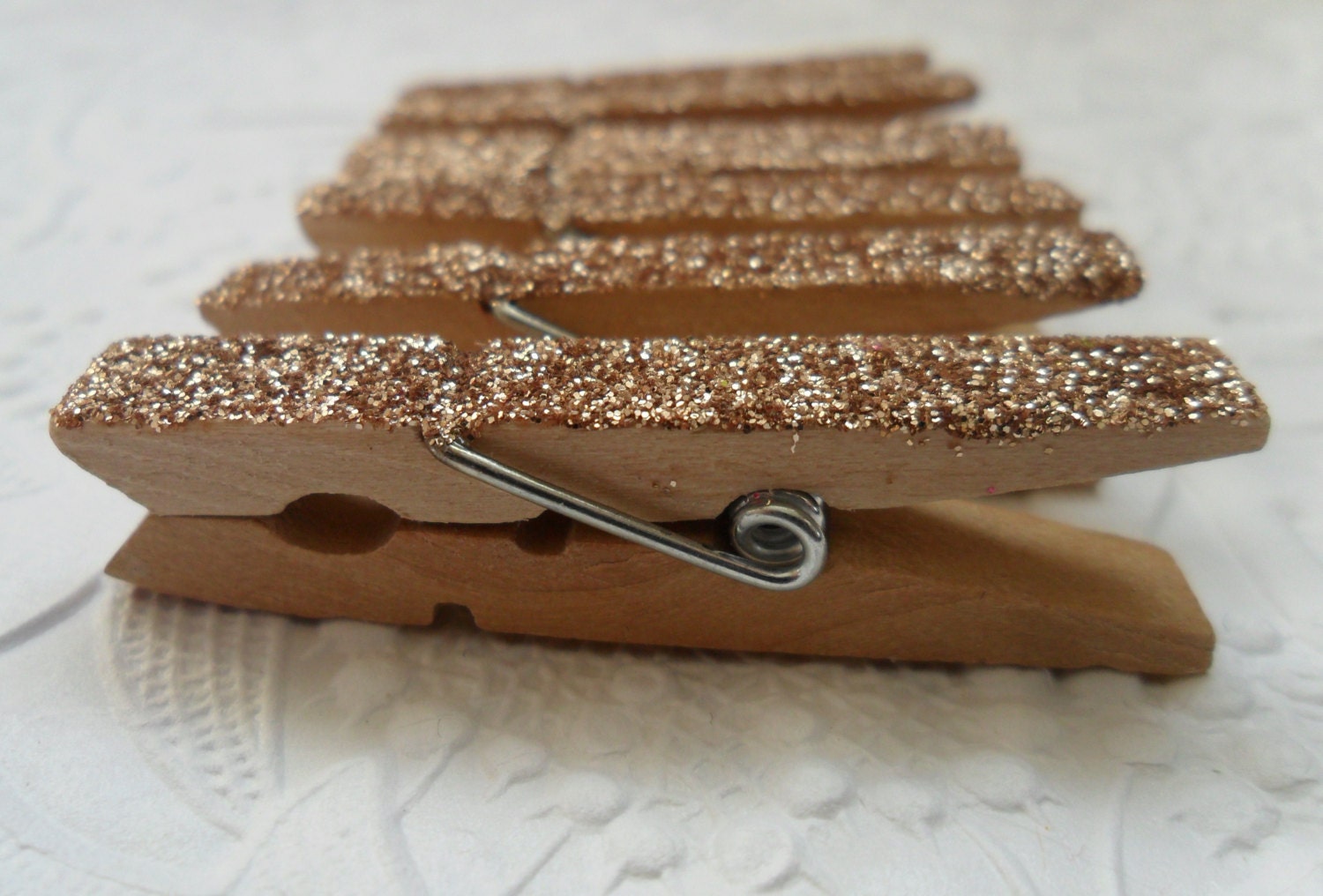 6 Mini Glitter Clothespinschampagne Gold1 3/4 Inchpick Your Etsy