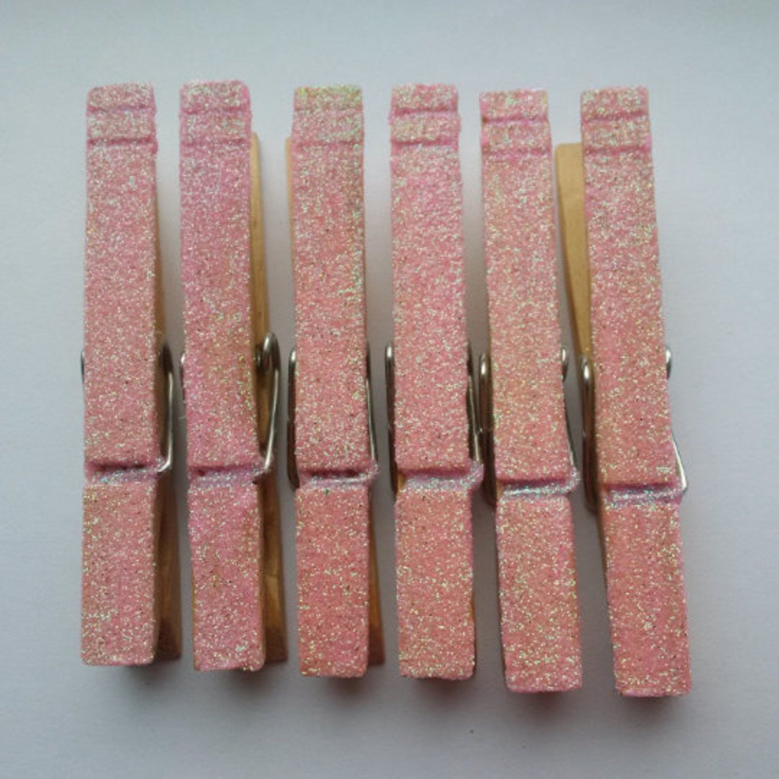 6 Mini Glitter Clothespinschampagne Gold1 3/4 Inchpick Your Etsy