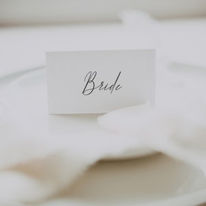 Minimalist Wedding Place Cards-Modern Place Cards-Meal Choice Icons-Editable Place Cards Template-Wedding Names Cards-Download-Printable