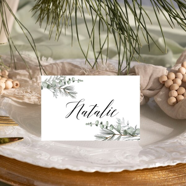 Winter Place Cards - Etsy