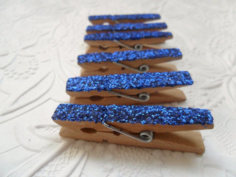 6 Mini Glitter Clothespinschampagne Gold1 3/4 Inchpick Your Etsy