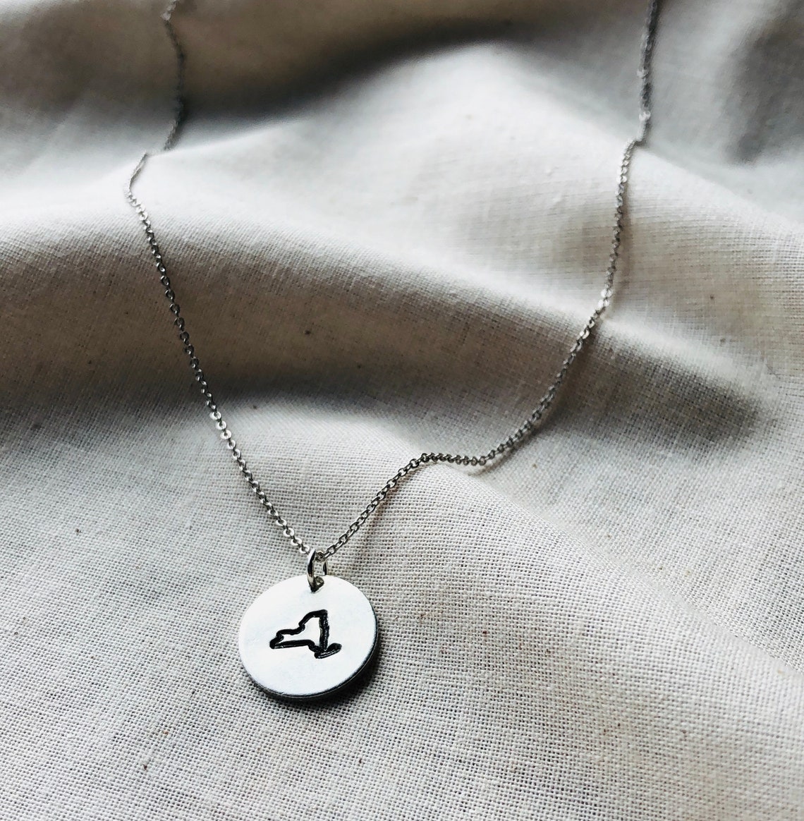 New York Pendant Necklace Etsy