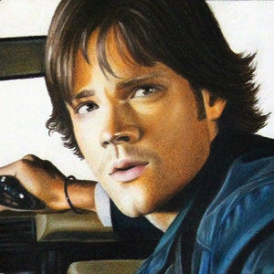 Supernatural Sam and Dean Winchester Art Print Fine Watercolor Paper TV Show Inspired Home Decor image 6