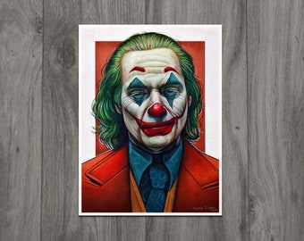 Joker Drawing - Joaquin Phoenix - FINE ART PRINT