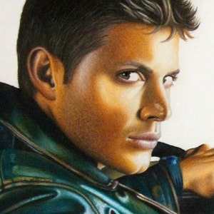 Supernatural Sam and Dean Winchester Art Print Fine Watercolor Paper TV Show Inspired Home Decor image 4