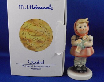 Hummel Figurine Girl with doll #821, HUM 239/B, in Original Box