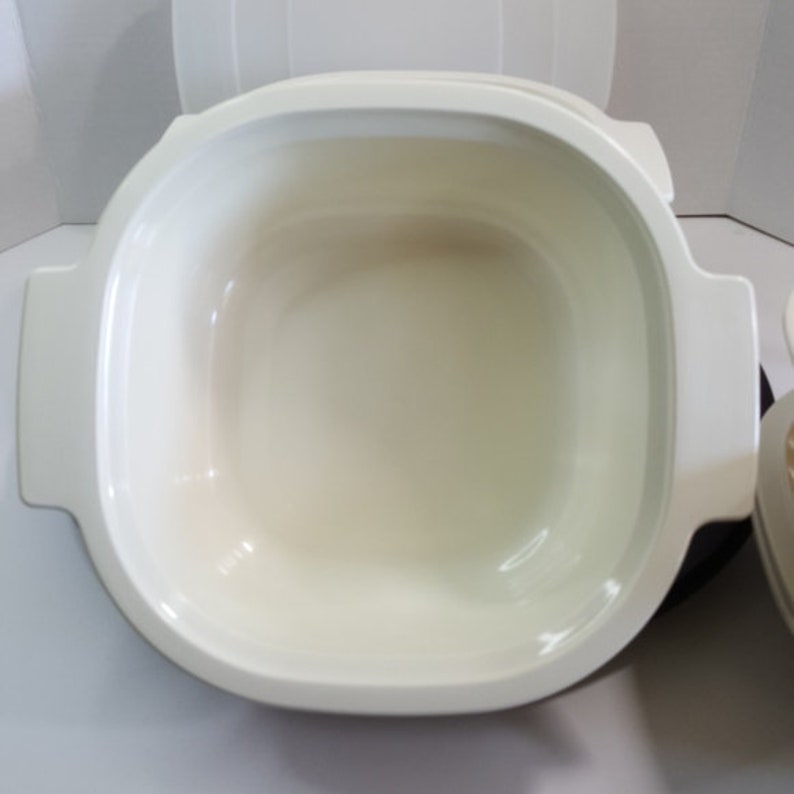 Rubbermaid Microwave Cookware Almond Stacking Set of 5 5151 Etsy