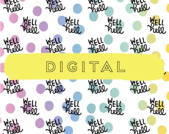 Sassy Hand Lettered Digital Printable Vellum for Potty Mouth Planners & Traveler's Notebook Lovers