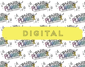 Sassy Pretty Planner Digital Paper Vellum Design for Ring Planners & Travelers Notebooks