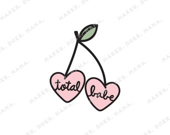 Total Babe Body Positivity Digital Planner Die Cut, Sticker for Ring Planner, Travelers Notebook, Hobonichi Weeks, Art Journal, Dashboard