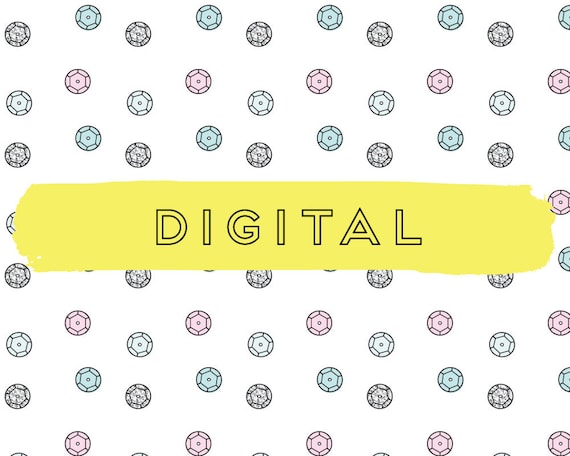 Gertastic Pastel Blue Pink and Silver Glitter Sequin, Digital Vellum Paper  Printable for Ring Planners & Travelers Notebooks