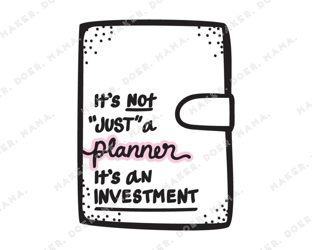 Planner Collection, Digital Printable Die Cut Sticker Pocket Dashboard