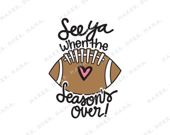 Football Season, Football Mom, Digital Printable Die Cut, Ring Planner, Travelers Notebooks, BuJo, Planner Sticker, Digital Planning