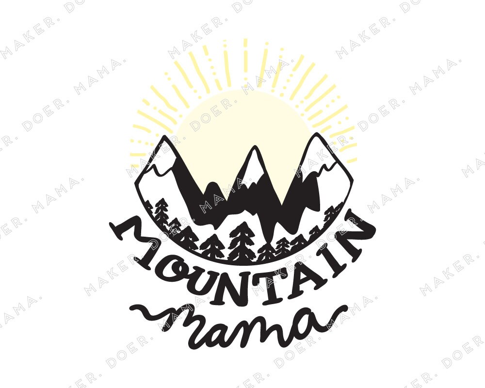 Mountain Mama Digital Printable Die Cut for Ring Planners | Etsy