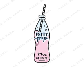 petty pop funny digital printable planner die cut sticker for etsy
