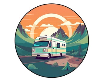 Custom RV, Trailer Hauler, Camper, Motor-home Large Decals/graphics 40k ...