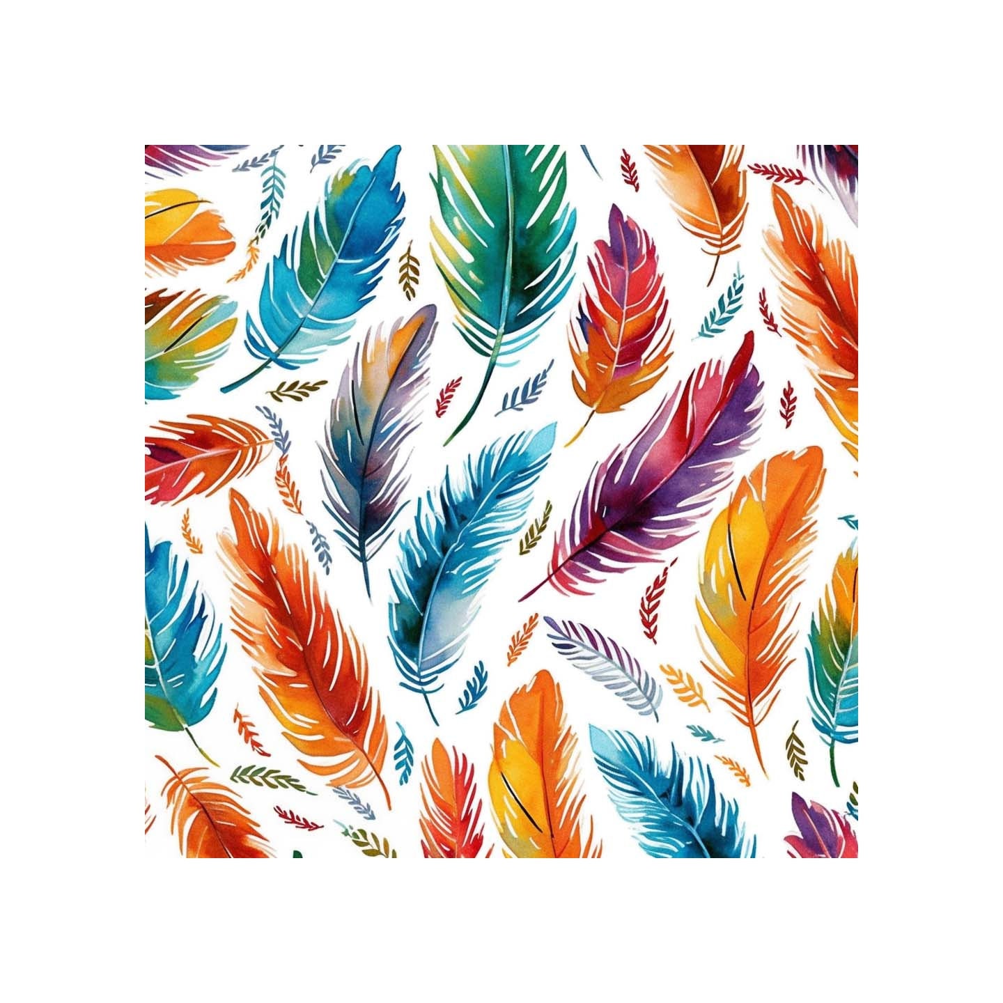 Boho Feathers PNG for Sublimation, DTF, or Print Design Add a Touch of ...