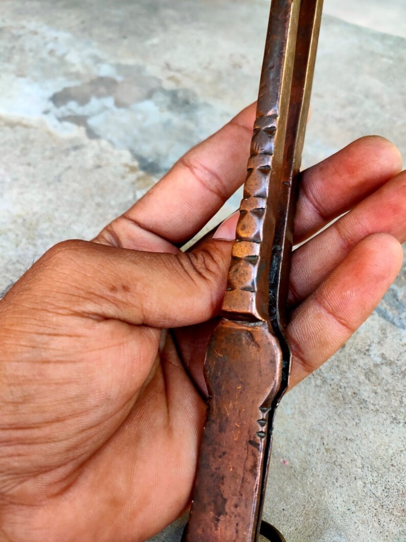 Antique Copper Tongs Old Hand Tongs Indian Kitchenware Etsy