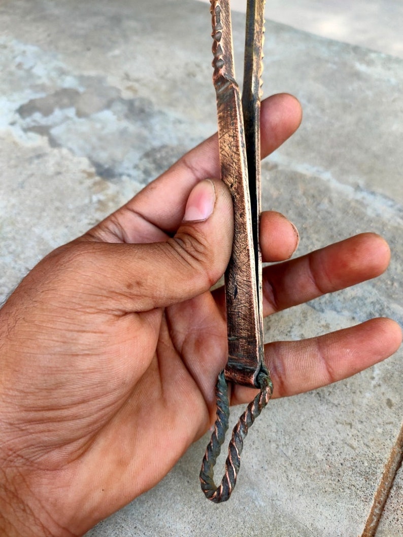 Antique Brass Tongs Old Hand Tongs Indian Kitchenware Tweezers