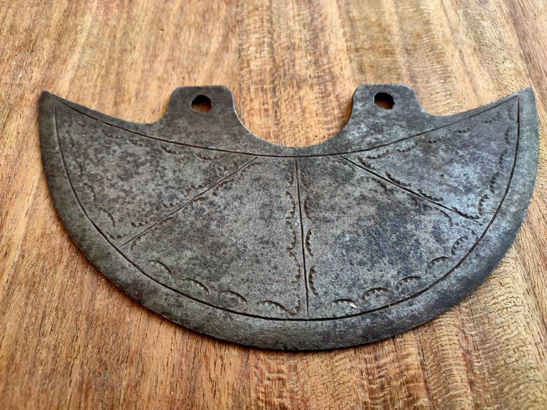 Antique Iron Hand Engraved Axe Head Tribal Design Carved Etsy