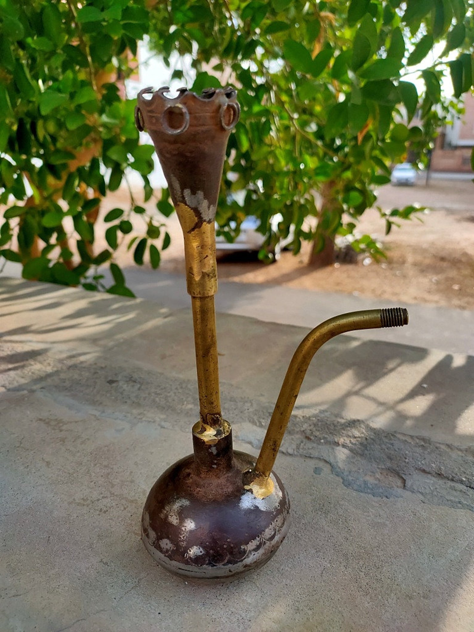 Antique Iron Brass Hookah Pot Hand Engraved Brass Hookah Old Etsy