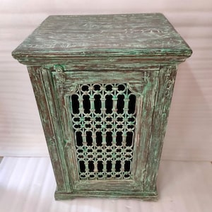 Old Wooden Box Old Hand Made Storage Box Unique Jali Work Box Big Size Side Table Box Indian Home Decor Vintage Box Refurbished