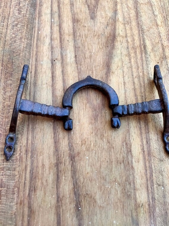 Art Objects Vintage Iron Horse Bit Hand Engraved Horse Bridle