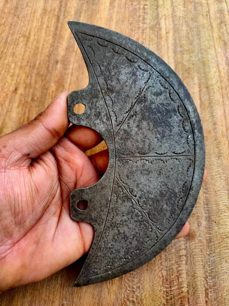 Antique Iron Hand Engraved Axe Head Tribal Design Carved Etsy
