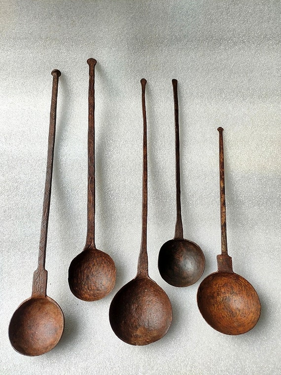 銅器 古道具 スプーン 江戸時代 薬匙 No.5 古道具 アンティーク 使え