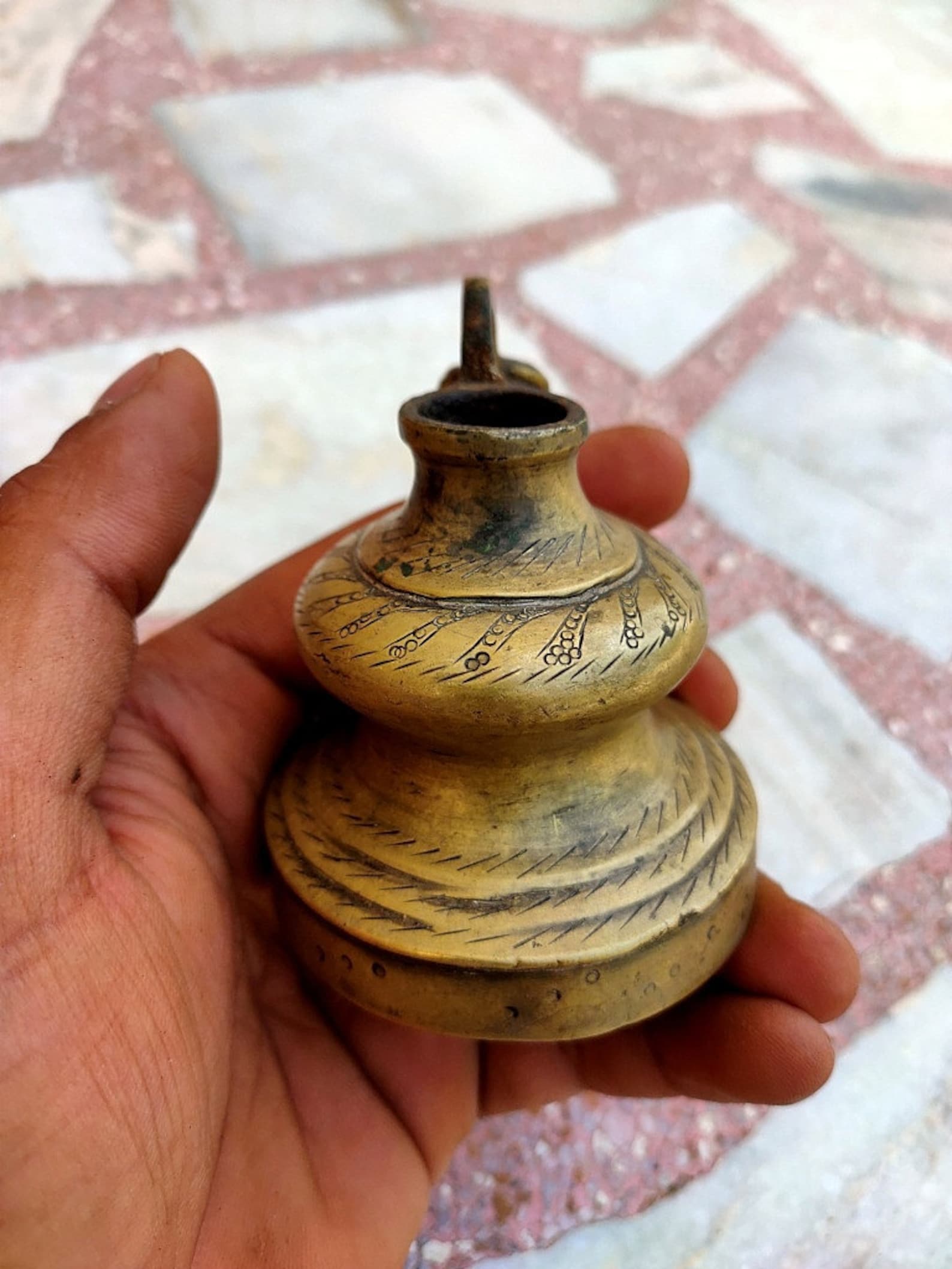 Antique Brass Hookah Pot Hand Engraved Brass Hookah Old Brass Etsy