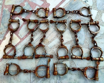 Iron Handcuffs Handcuffs Lock Prisoner Lock Handcuffs Nickel Plated Handcuffs Lock Antique Look Handcuffs Indian Prison Handcuffs Old Look