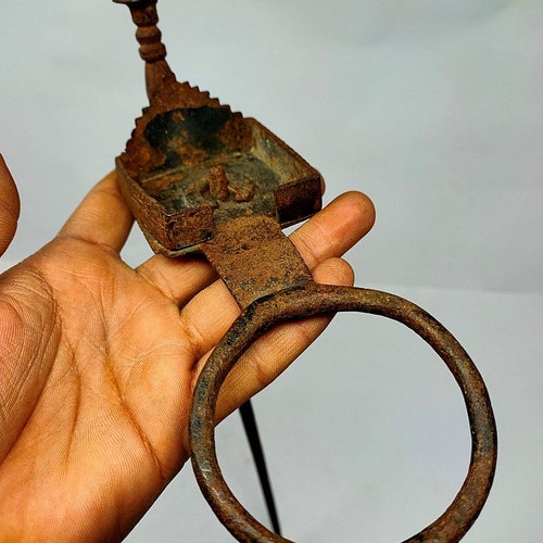 Old Iron Shiv Linga Carved Opium Filter Hand Forged Cut shops Design Opium Filter Vintage Shiva Linga Carved Opium Filter Stand Ancient Shivlinga