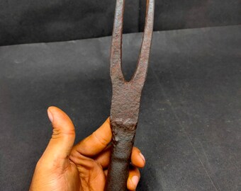 Antiqued Hand Forged from a Solid Industrial Rod of High Carbon Steel
