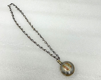 Antique Brass copper Eyeliner Pot Old Brass Hand crafted Surmadani Pot Old Brass Bottle Shape Woman Kajal Pot With Hanging Chain