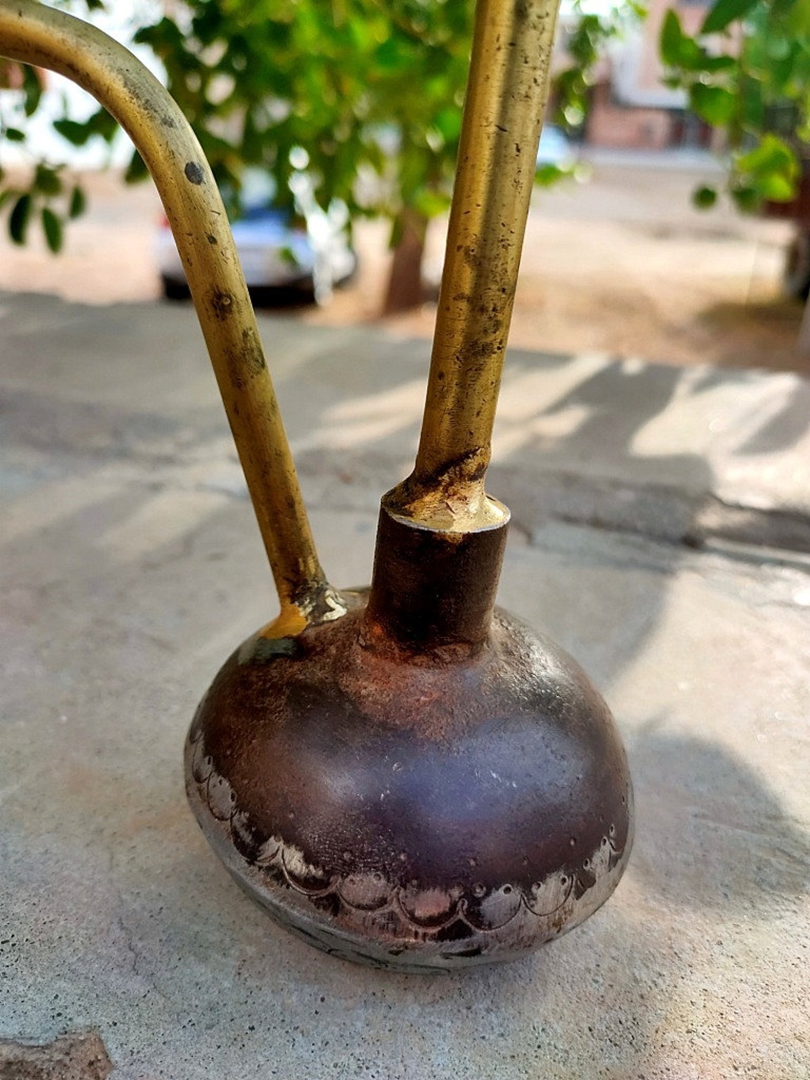 Antique Iron brass hookah pot hand engraved brass hookah old Etsy