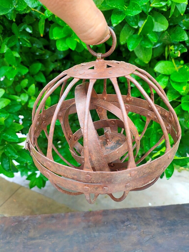 Antike Eisen Schiff Lampe alte Hand geschmiedet Eisen Kugel | Etsy