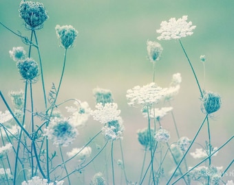 Dreamy Wall Art ~ Nature Photography ~ Teal Decor, Botanical Print, Casual Wall Art, Ethereal Art, Nature Photo, Green Bedroom Wall Decor