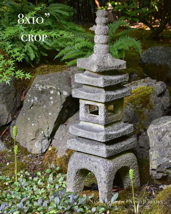Peaceful Zen Photography Asian Art Print Japanese Garden - Japanese Lanterns Garden Ornaments Peaceful Zen Photography Asian Art Print Japanese Garden - Japanese Lanterns Garden Ornaments