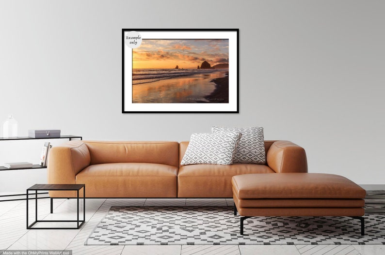 Cannon Beach Decor Sunset Photography Ocean Print Zen Wall - Etsy