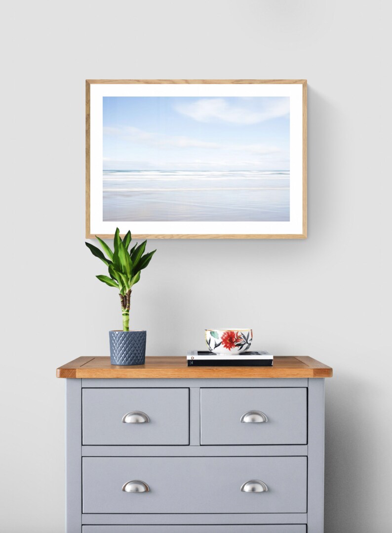 Relax By The Sea By Susan Jill (Framed) (Small) - Light Blue main image 0