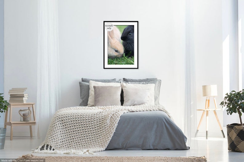 Picture of Cute Bunny Rabbits in Grass Nursery Wall Art - Etsy