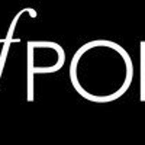 May include: White logo with the word "fpoe" in a sans-serif font. The "f" is stylized with a cursive script.