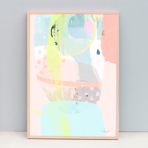 Abstract Rainbow Downloadable Art Nursery Prints minimal Etsy