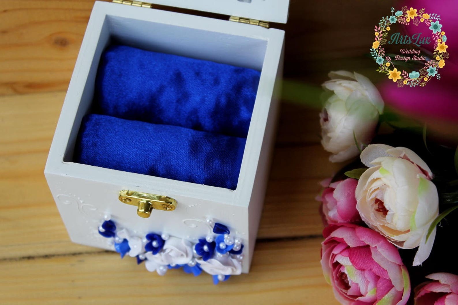 Wedding Ring Bearer Boxring Keepsake Box With Etsy
