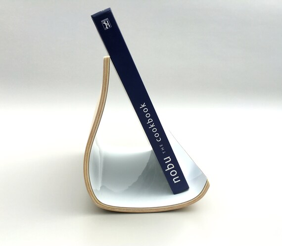 Modern Cook Book Stand Available In White Lime Green And Grey Etsy