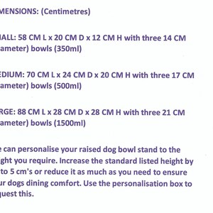 triple bowl raised pet feeder dimensions list