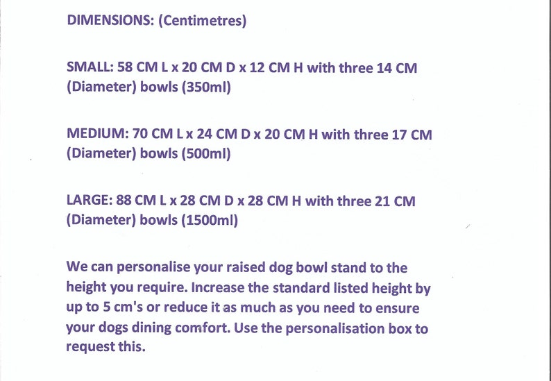 triple bowl raised pet feeder dimensions list