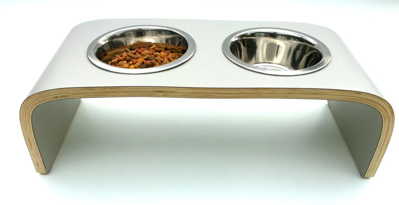 Erhöhte Hund Fütterung Schalen erhöhte Hund Schalen in grauen Etsy