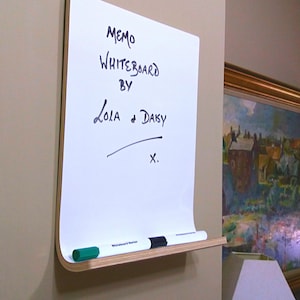 Whiteboard - Dry Erase Board with Shelf for the Home and Business / Portrait and Landscape, Made in UK